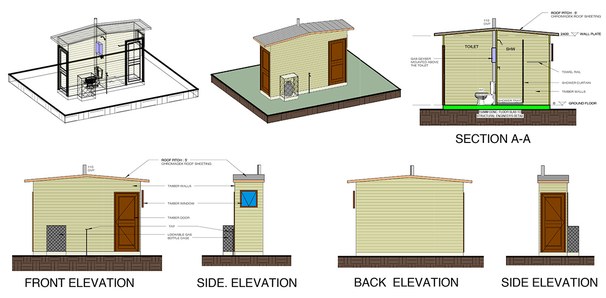 POVO Typical shower unit